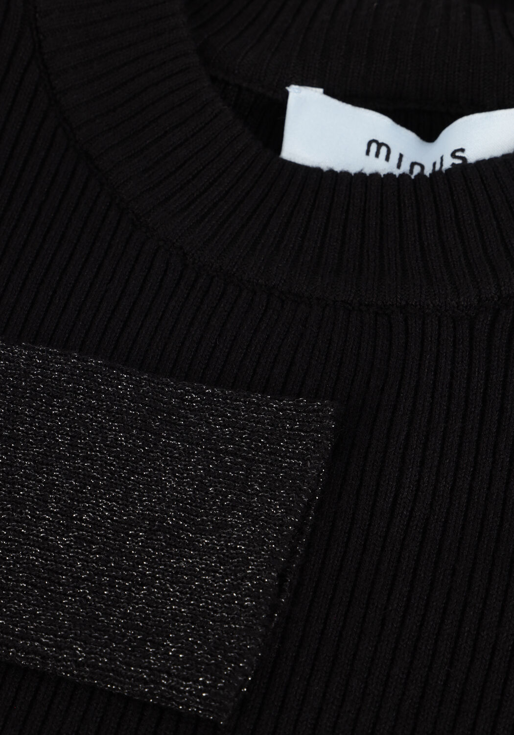 Zwarte MINUS Tops & T-shirts MSFINE KNIT PULLOVER - large