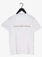 Witte CALVIN KLEIN T-shirt MIXED INSTITUTIONAL TEE