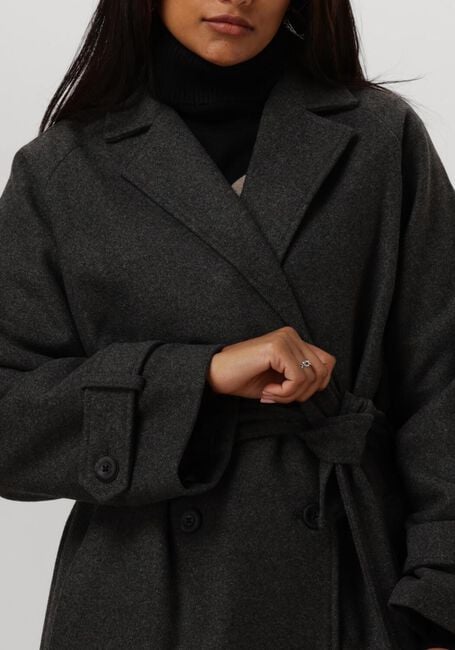 Grijze OBJECT Mantel OBJKEILY L/S COAT - large
