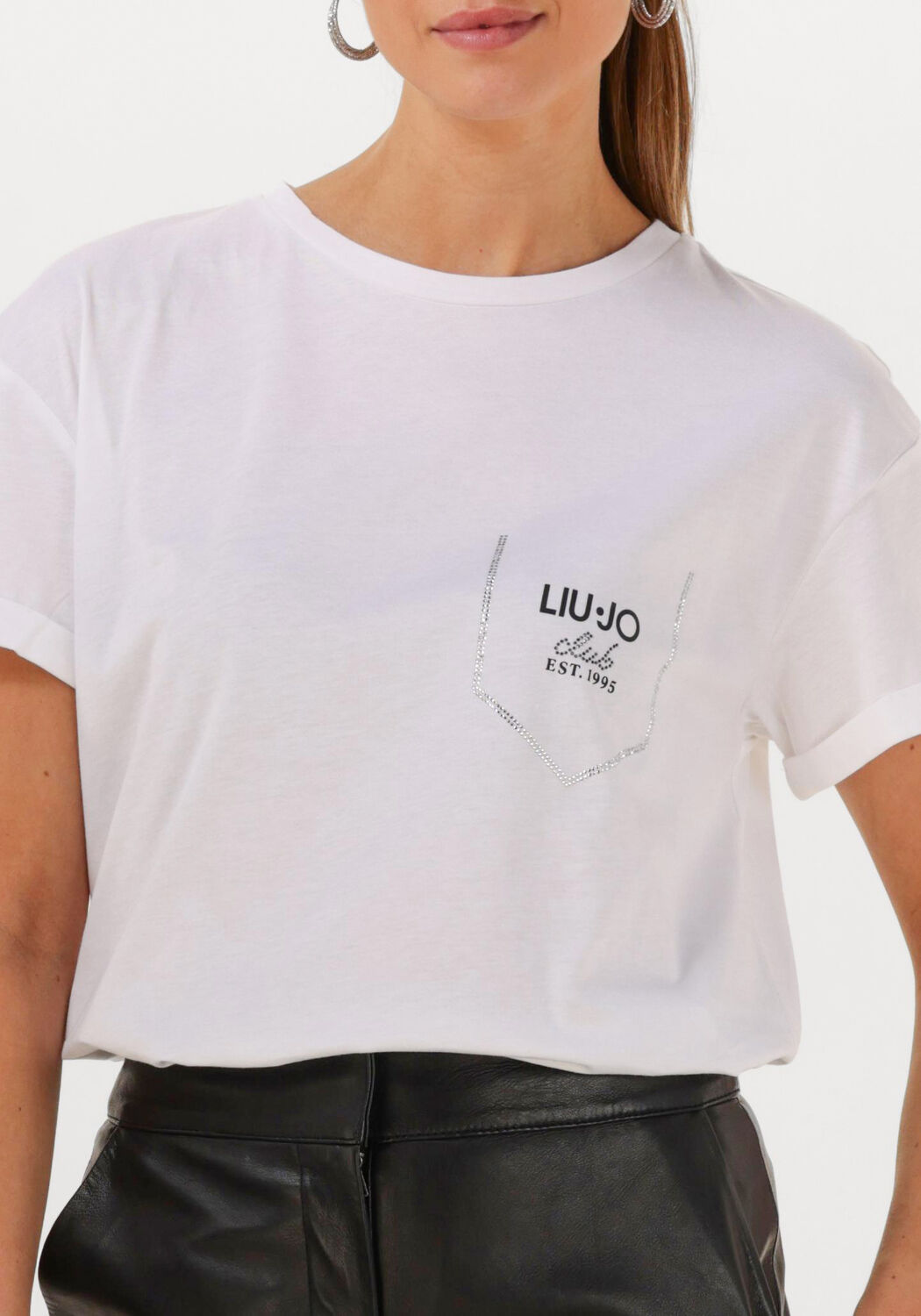 LIU JO Dames Tops & T-shirts Ecs T-shirt Moda M c Wit