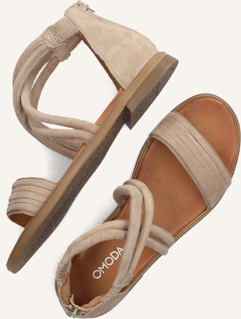 Taupe OMODA Platte sandalen M05062 Taupe OMODA Platte sandalen M05062 - large