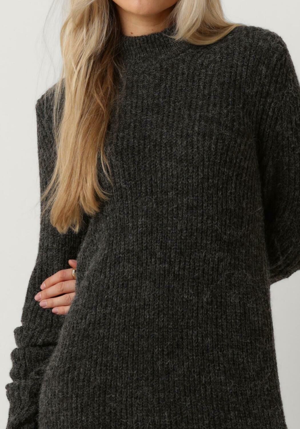 VANILIA Dames Jurken Wool Maxi Dress Grijs