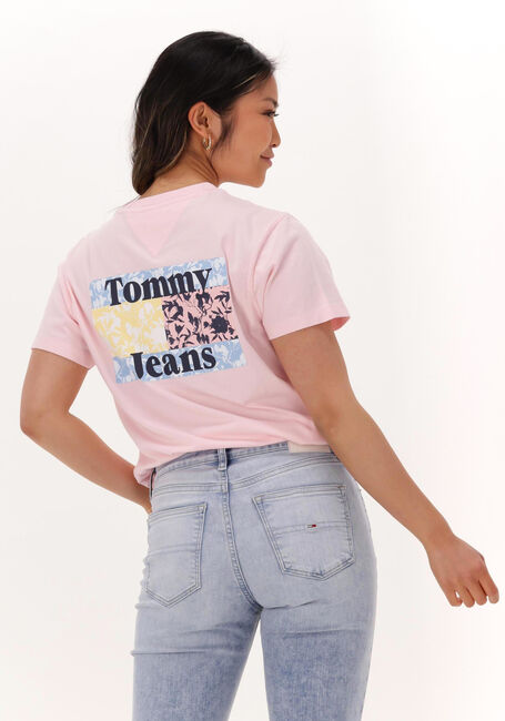 Roze TOMMY JEANS T-shirt TJW FLORAL FLAG TEE - large