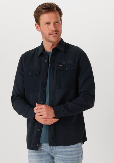 Zwarte PME LEGEND Casual overhemd QUILT POPLIN CASUAL 2 - large