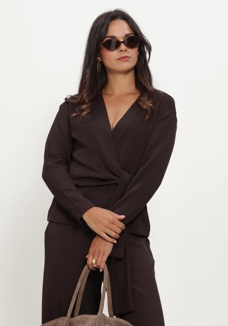 Bruine INWEAR Blouses AGGIEIW VINCENT KNOT BLOUSE - large
