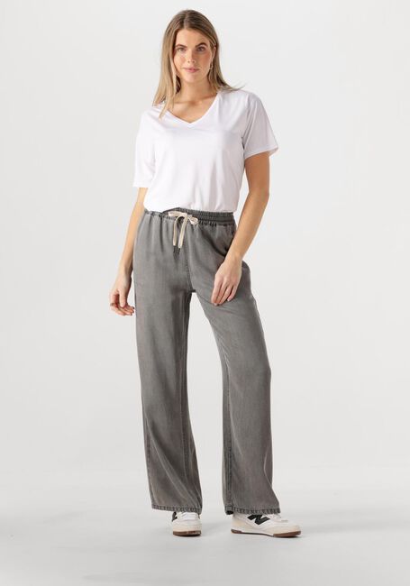 Witte OBJECT T-shirt OBJANNIE RE S/S V-NECK TOP - large