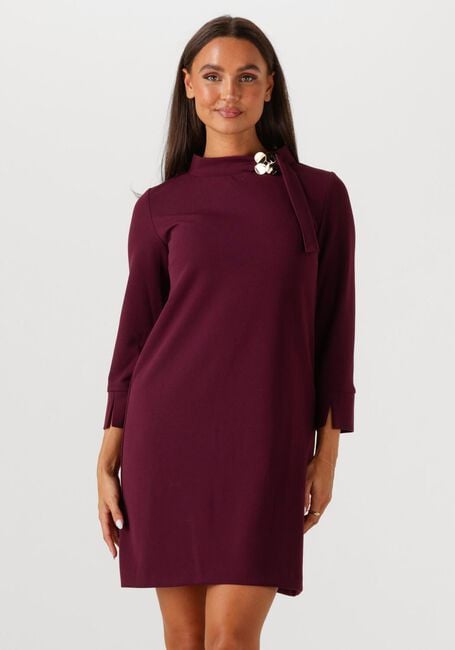 Bordeaux ANA ALCAZAR Mini jurk DRESS NECK CLASP - large