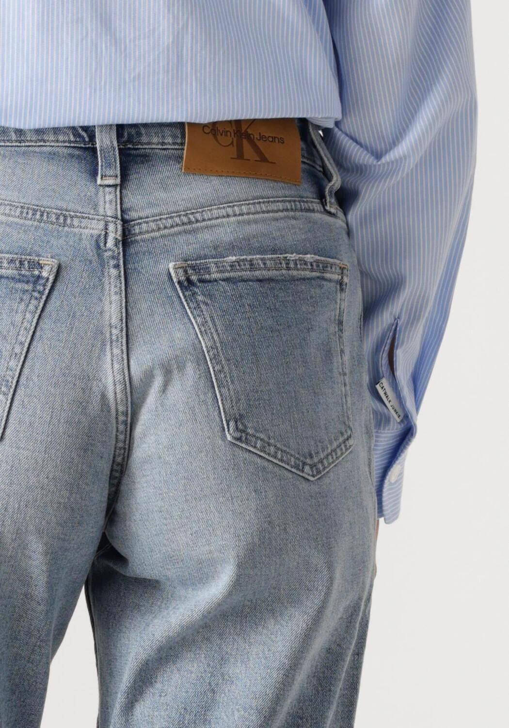 CALVIN KLEIN Dames Jeans Mom Jean Blauw