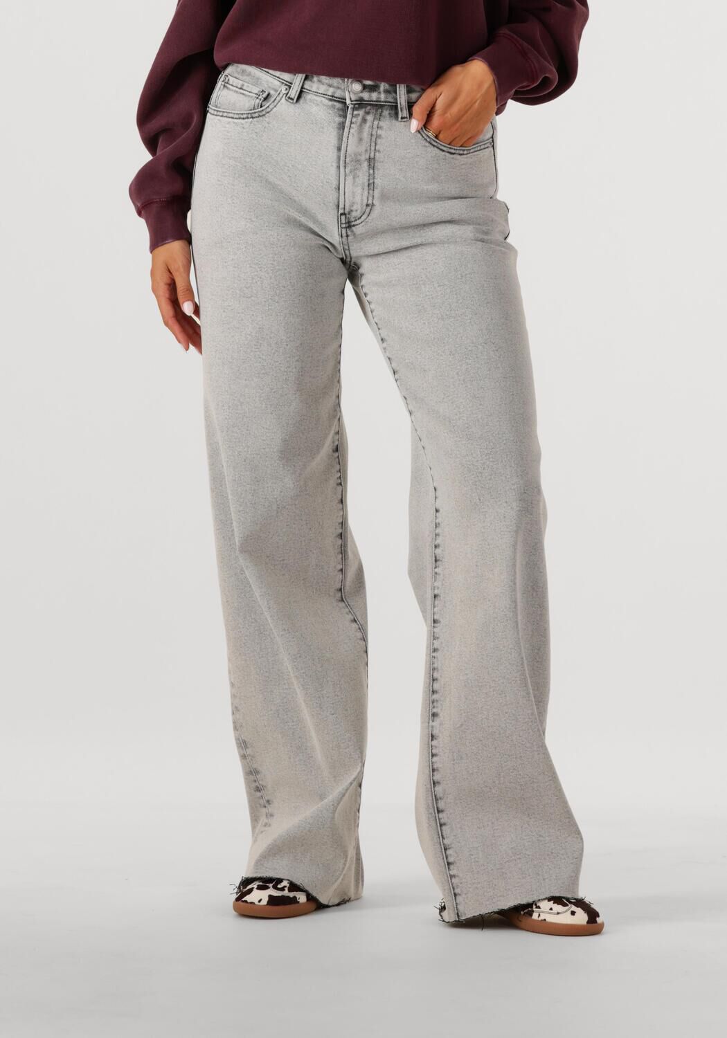 CATWALK JUNKIE Dames Jeans Loose Fit Jeans Grijs