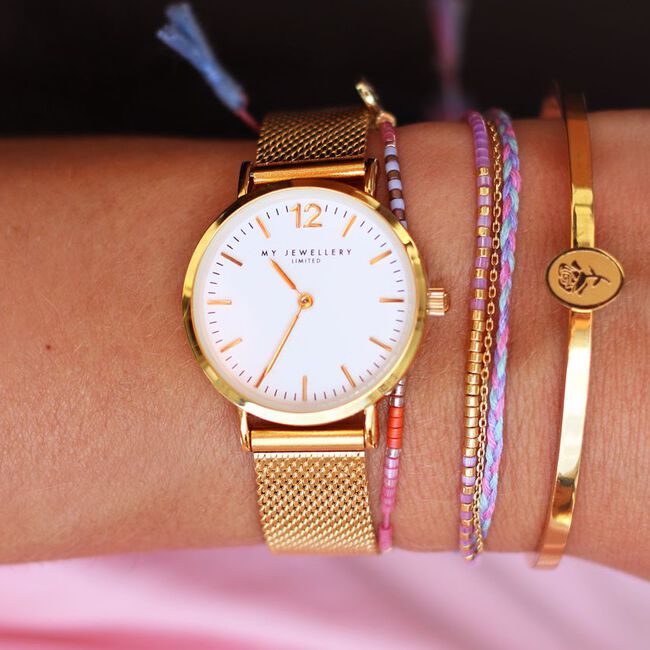 Gouden MY JEWELLERY Horloge MEDIUM MESH WATCH Gouden MY JEWELLERY Horloge MEDIUM MESH WATCH - large