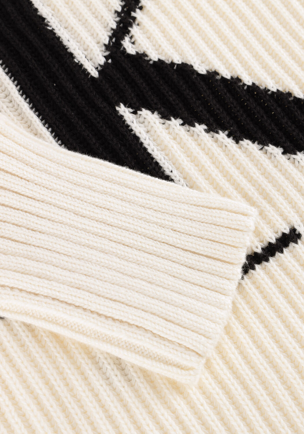 Gebroken wit CALVIN KLEIN Coltrui BLOWN UP CK LOOSE SWEATER CONTRA - large