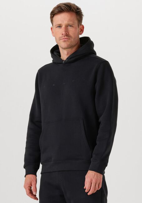 Zwarte GENTI Trui BASIC LOGO HOODIE - large