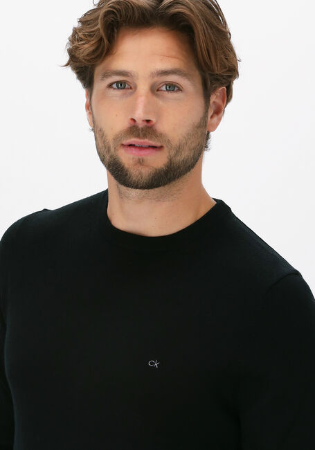Zwarte CALVIN KLEIN Trui SUPERIOR WOOL CREW NECK SWEATE - large