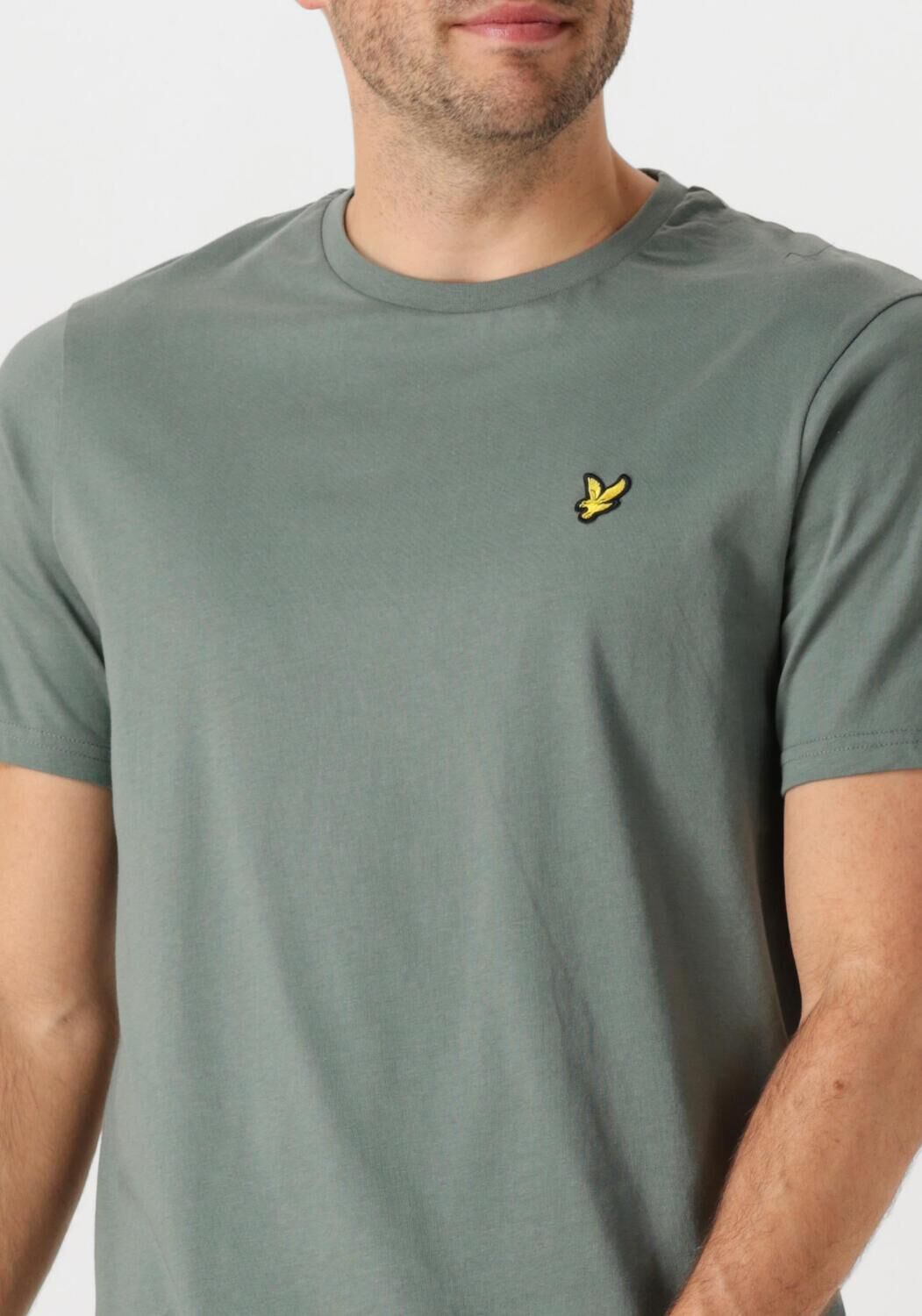 LYLE & SCOTT Heren Polo's & T-shirts Plain T-shirt Groen