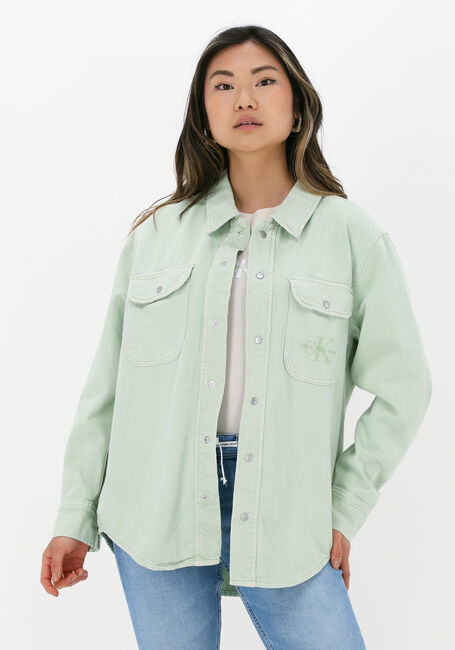 Lichtblauwe CALVIN KLEIN Blouses SHIRT JACKET - large
