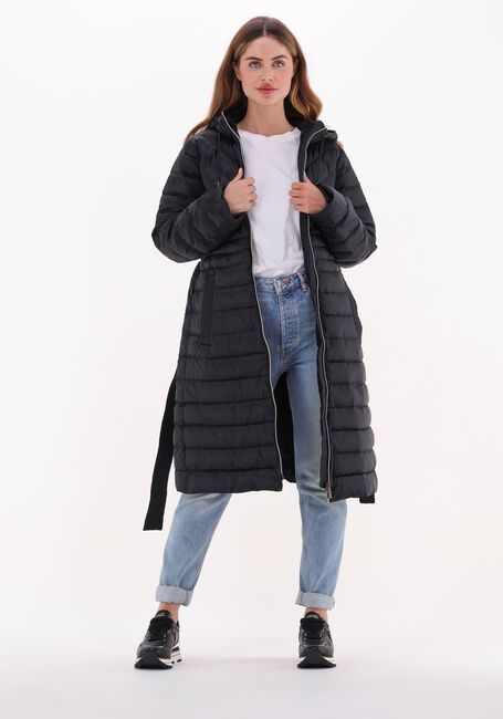 Zwarte MICHAEL KORS Gewatteerde jas LONG FITTED PUFFER - large