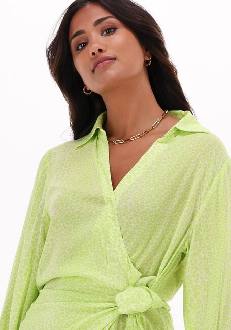 Lime REFINED DEPARTMENT Mini jurk MALU - large