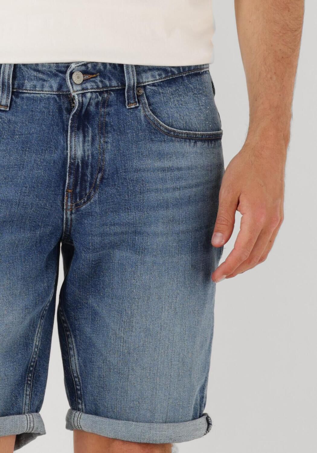 TOMMY JEANS Heren Jeans Ronnie Short Bi0134 Blauw