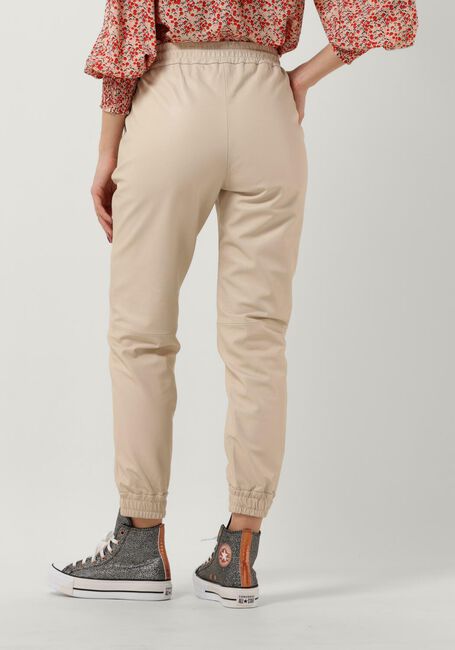 Ecru CO'COUTURE Pantalon SHILOH LEATHER JOGGERS - large