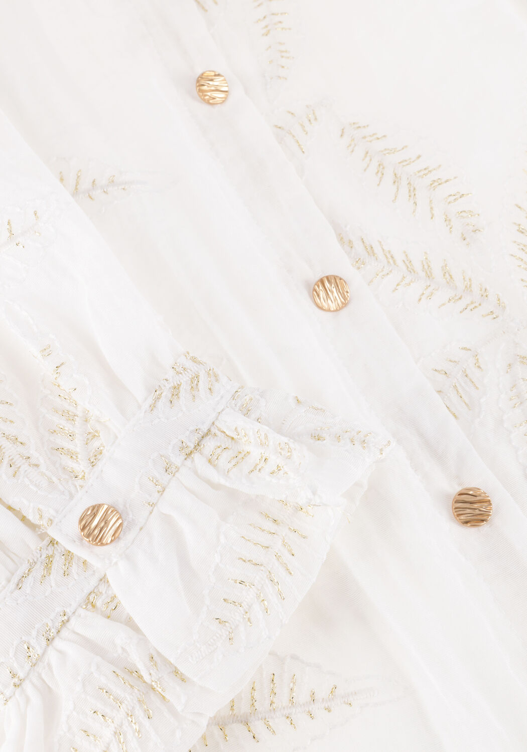 Witte NUKUS Blouses JENNA BLOUSE EMBROIDERY - large