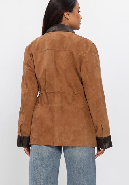 Camel STUDIO AR Leren jas BRUNA GOAT SUEDE - large