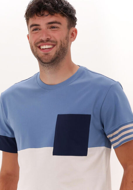 Blauwe ANERKJENDT T-shirt AKKIKKI CB STRIPE TEE - large