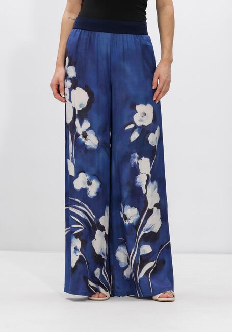 Blauwe CAROLINE BISS Wijde broek 1583 - large