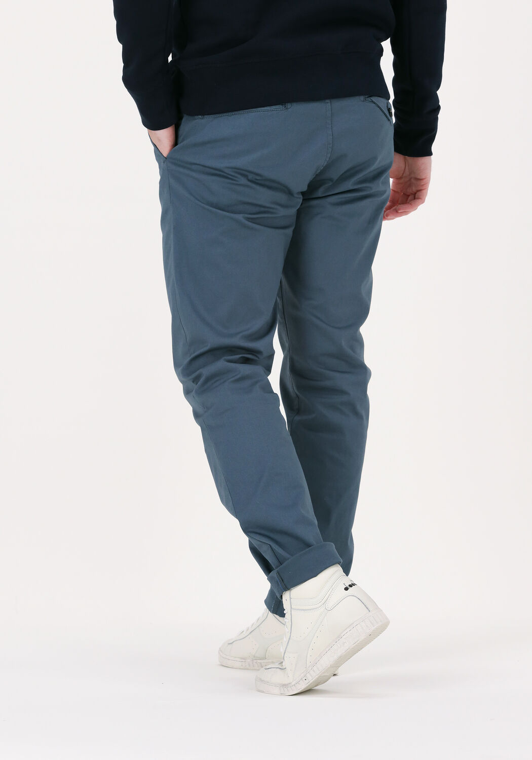 lichtblauwe scotch soda chino stuart regular slim fit