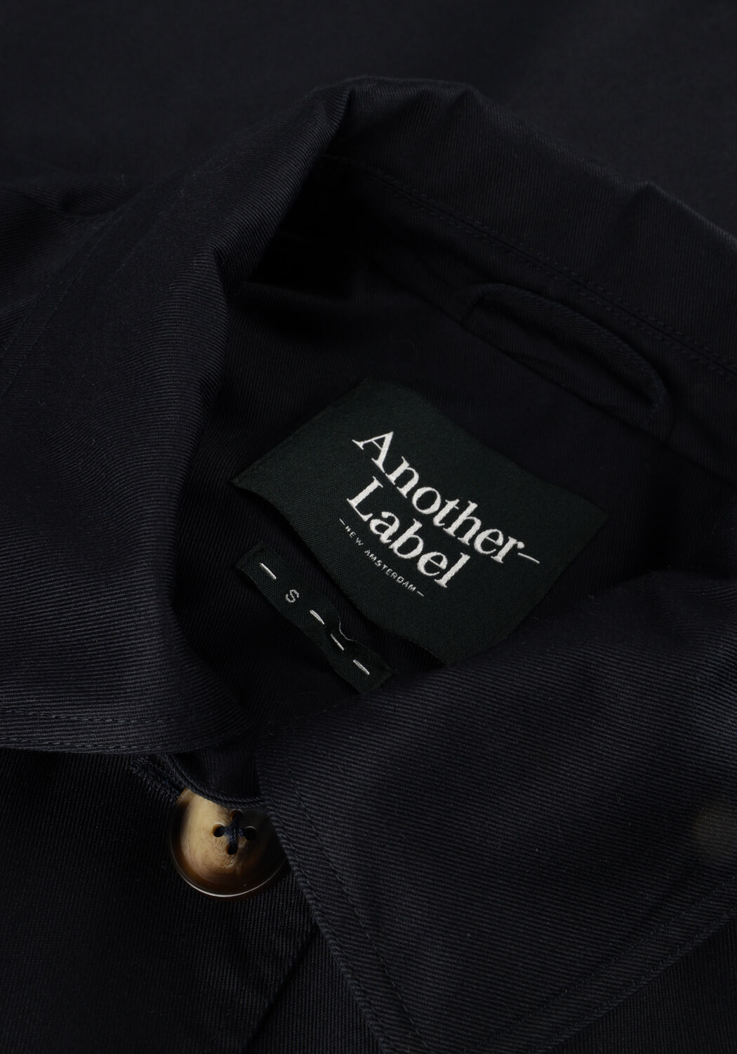 Donkerblauwe ANOTHER LABEL Mantel ROMEE COAT - large