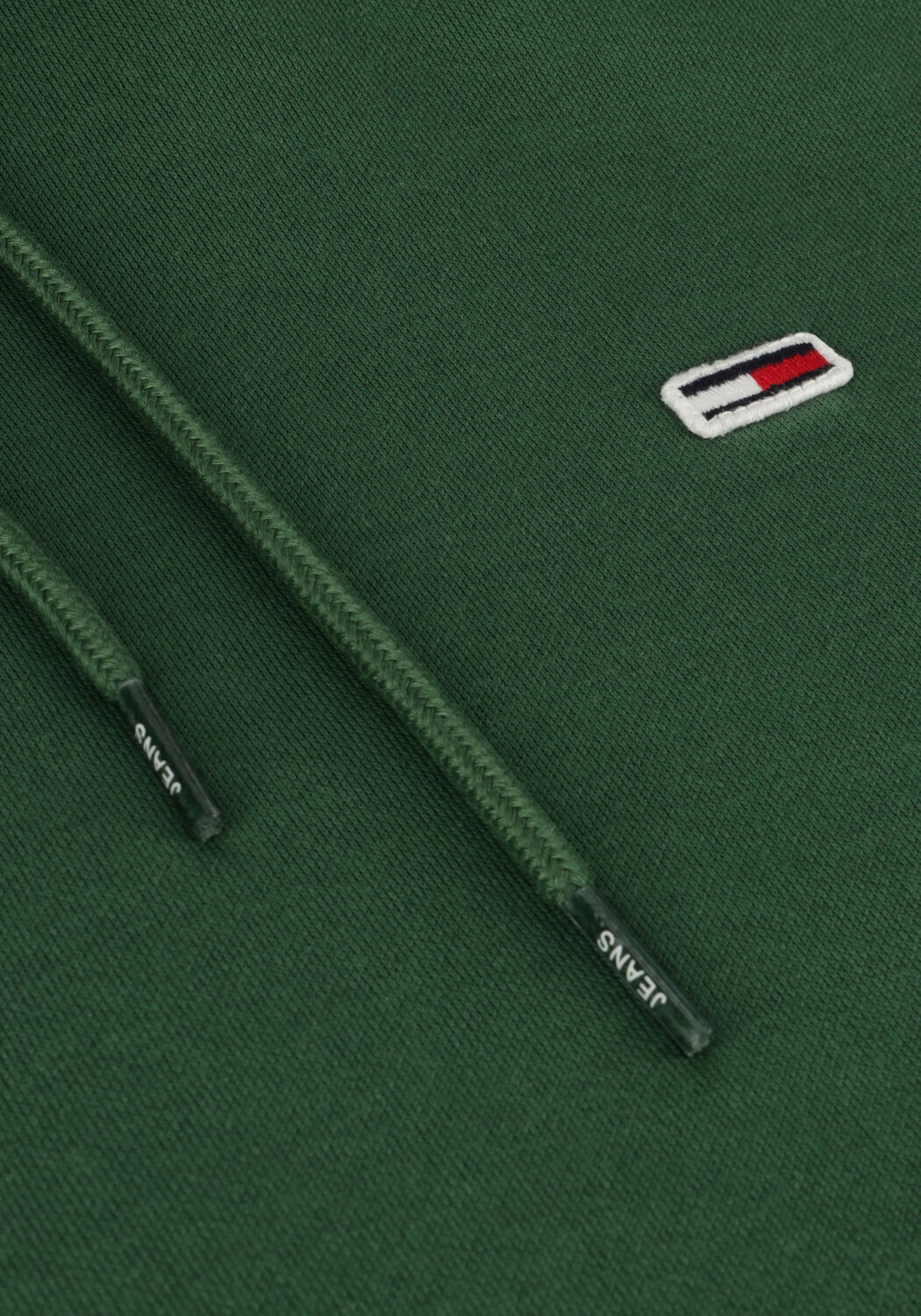 Donkergroene TOMMY JEANS Sweater REGULAR FLEECE HOODIE - large