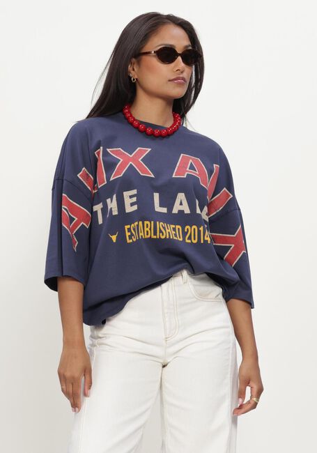Blauwe ALIX THE LABEL Tops & T-shirts LADIES KNITTED BIG ALIX ALIX T-SHIRT - large