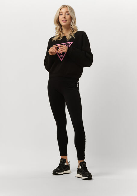Zwarte GUESS Joggingbroek ALINE LEGGINGS 4/4 ECO J. STR - large