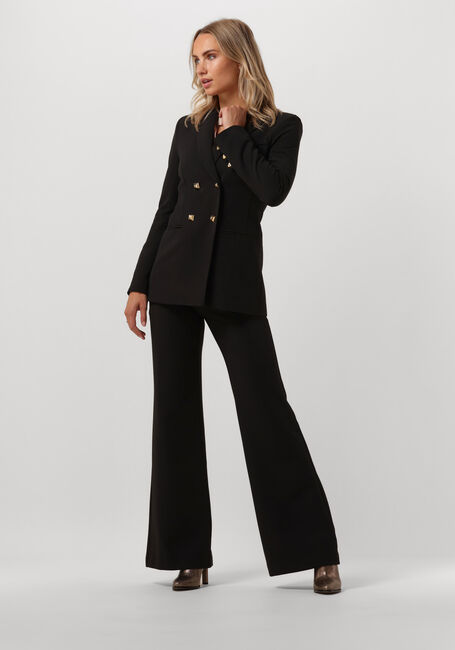 Zwarte ACCESS Pantalon FLARE PANTS WITH METALLIC STUD D - large