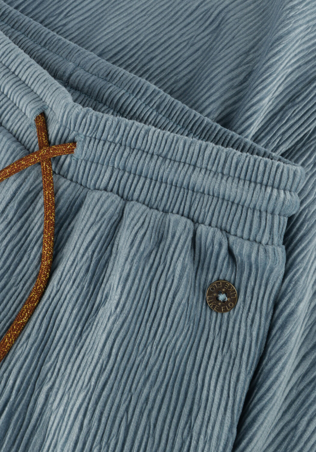 Blauwe LIKE FLO Pantalon FEM VELVET PANTS - large