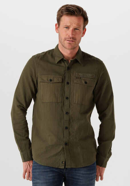 Khaki PME LEGEND Casual overhemd QUILT POPLIN CASUAL 2 - large