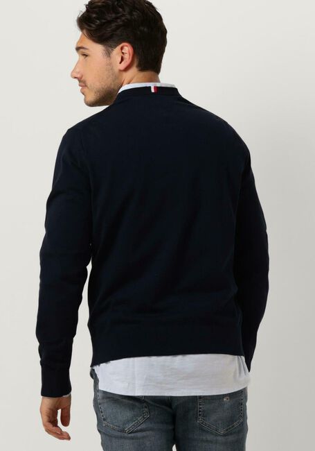 Donkerblauwe TOMMY HILFIGER Trui 1985 CREW NECK SWEATER - large