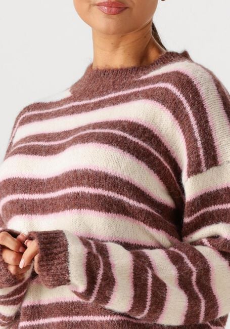 Bruine YDENCE Trui KNITTED SWEATER ARIA - large