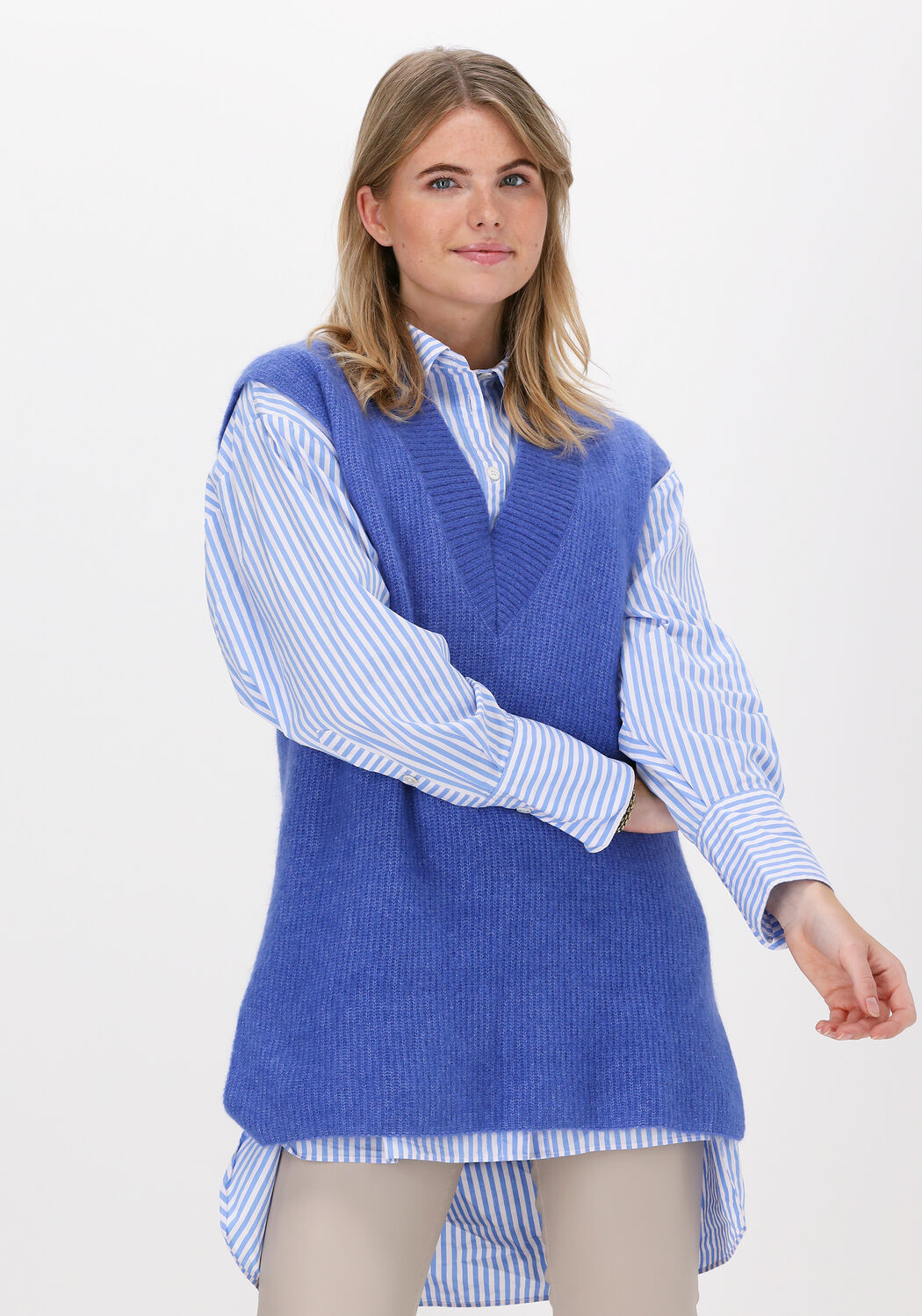 Lichtblauwe cheap spencer dames