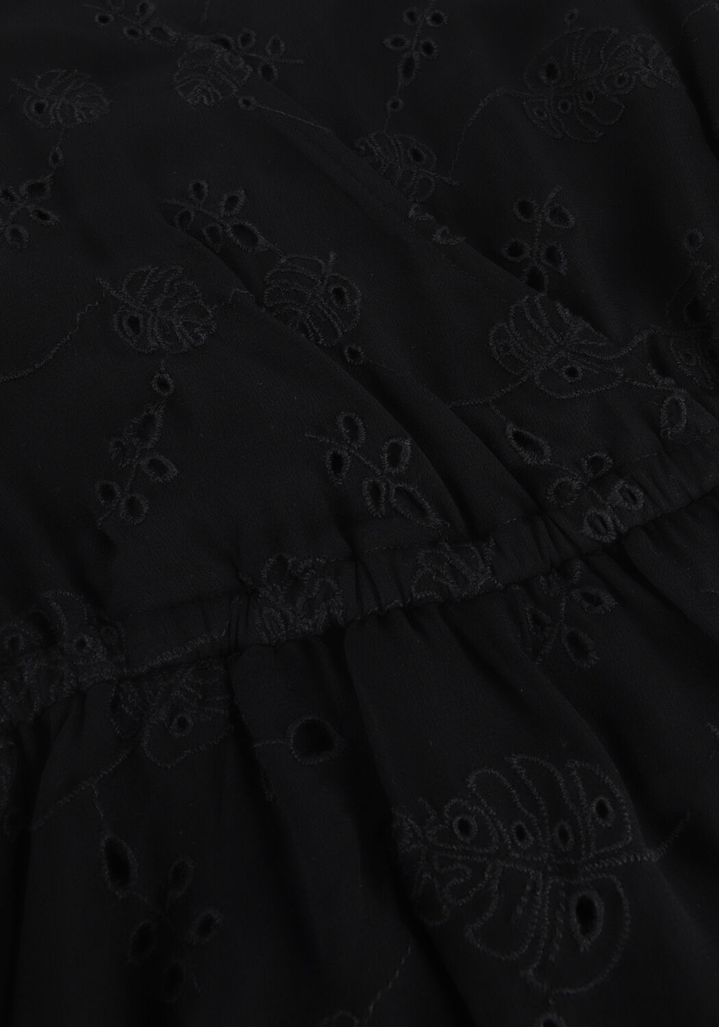 Zwarte ALIX THE LABEL Mini jurk LADIES WOVEN BRODERIE CHIFFON DRESS - large