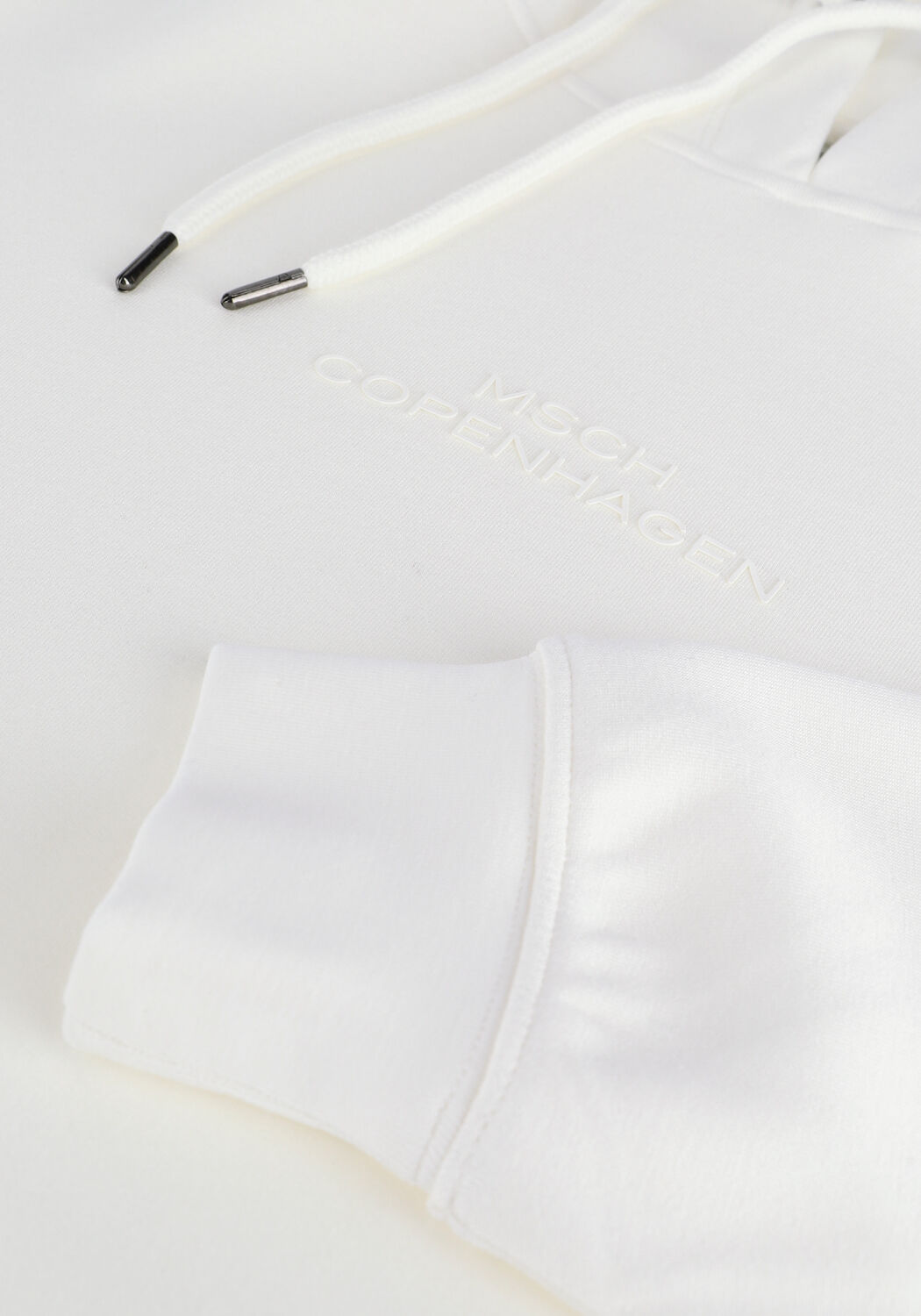 Gebroken wit MSCH COPENHAGEN Sweater IMA DS LOGO HOOD SWEATSHIRT - large