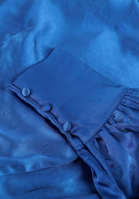 Blauwe NEO NOIR Mini jurk DAWN SATIN DRESS - large