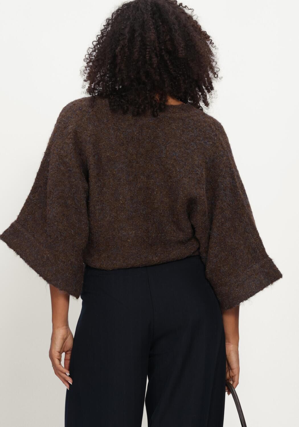 AIMEE THE LABEL Dames Truien & Vesten Clippow6 Knitted Sweater Bruin
