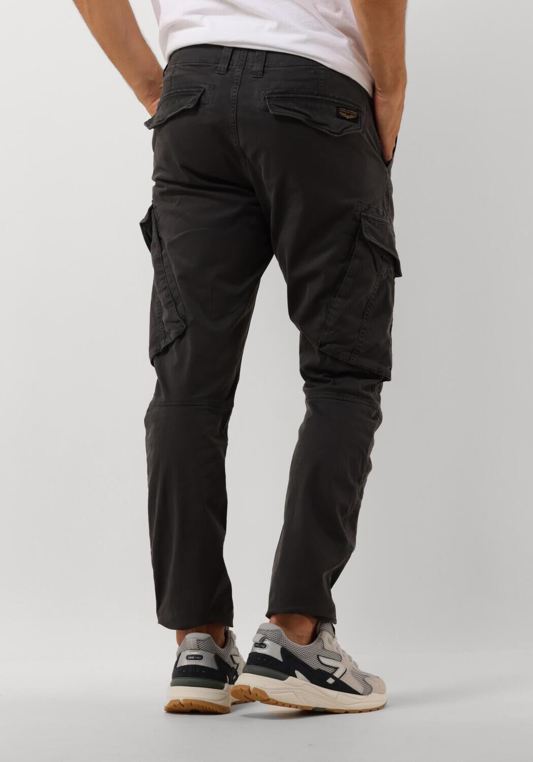 PME LEGEND Heren Broeken Nordrop Cargo Stretch Twill Grijs