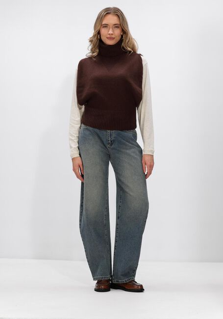 Bruine ROUGE EDIT Trui ROUCLEO ROLL NECK KNIT WEST - large