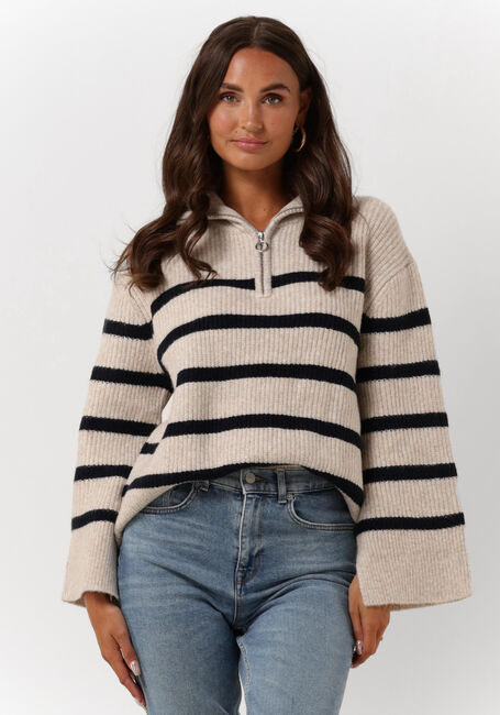 Zand NEO NOIR Trui NEVENA STRIPE KNIT BLOUSE - large