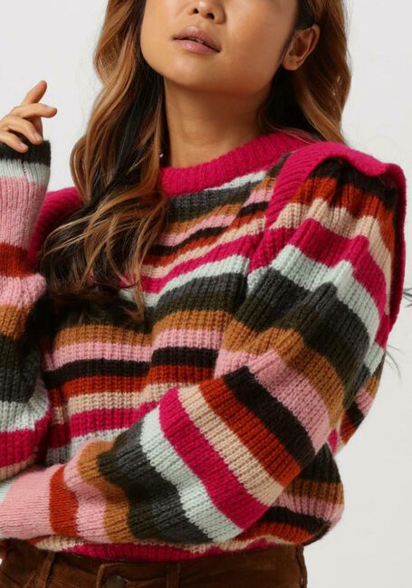 Groene FABIENNE CHAPOT Trui RAINBOW PULLOVER - large