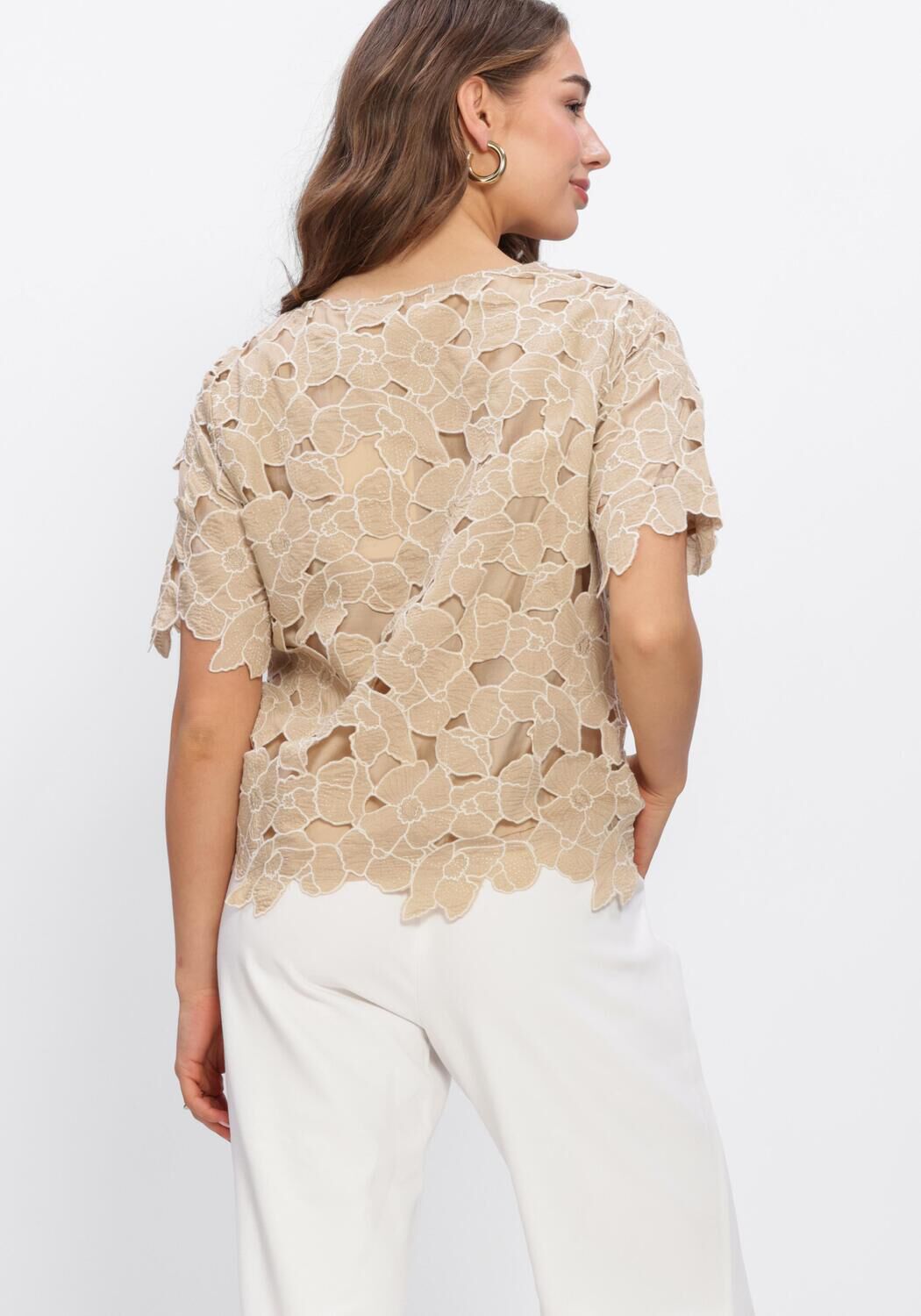 Gouden NUKUS Top OCTAVIA TOP FLOWER - large