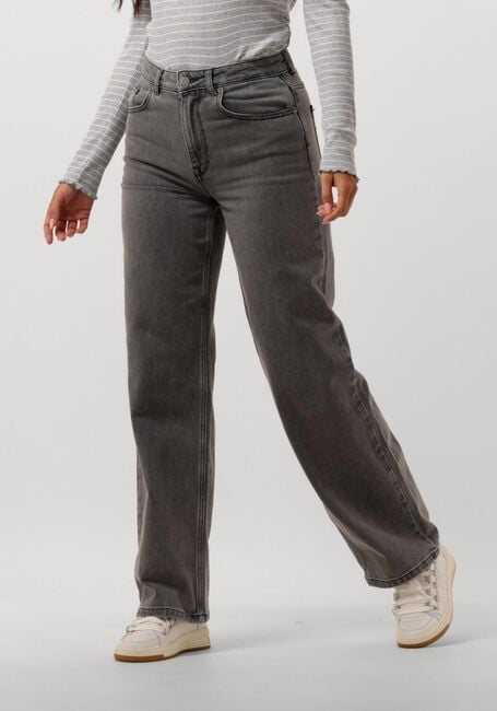 Lichtgrijze SELECTED FEMME Wide jeans SLFALICE HW WID LONG ELOISE GRE JEA - large