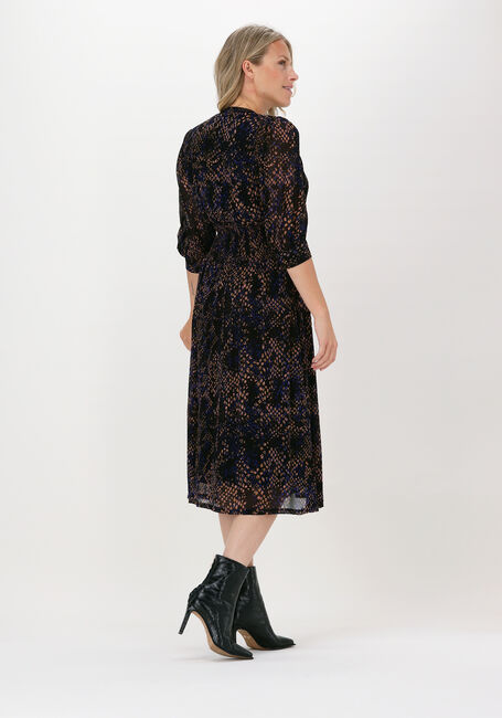 Zwarte SECOND FEMALE Midi jurk FLORETTE MIDI DRESS - large