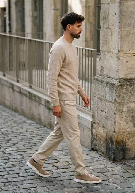 Zand PROFUOMO Trui PULLOVER CREW NECK - large